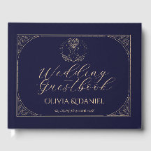Wedding Guest Book Cosmic Tarot Moon Stars Aligned