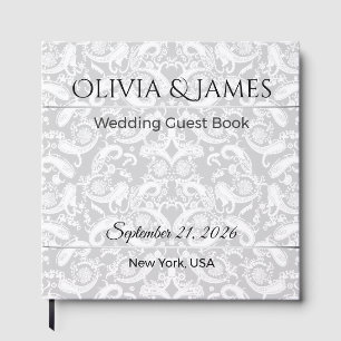 Wedding Guest Book Custom Elegant Luxury