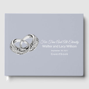 Wedding Guest Book-Dusty Blue Guest Book