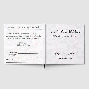 Wedding Guest Book Personalised Memory Keepsake