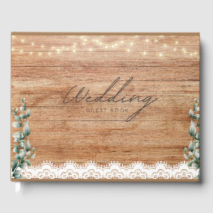 Wedding Guest book Rustic Theme