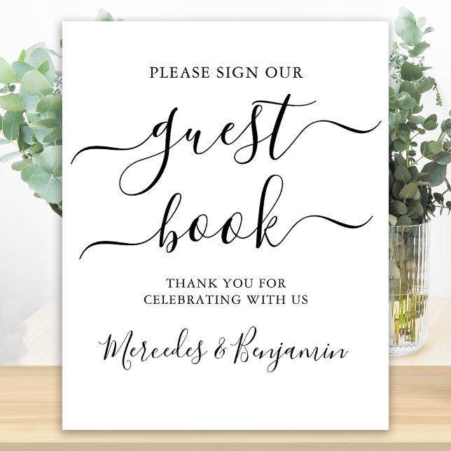 Wedding Guest Book Sign Modern Calligraphy (Creator Uploaded)