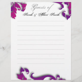 Wedding Guest Book Stationary Tropical Destination