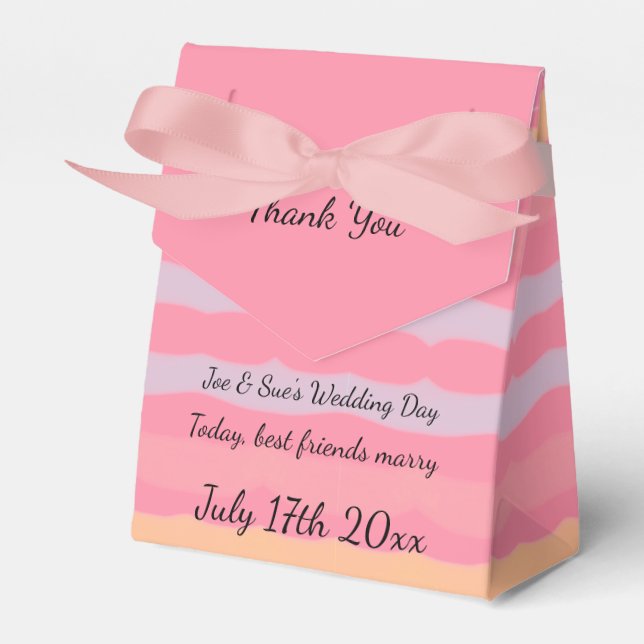 Wedding Guest Favour Box (Front Side)