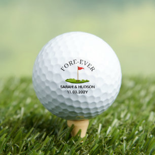 Wedding Guest Favour Bride & Groom Keepsake Golf Balls