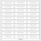 Wedding Guest Names Address Chic Modern Simple