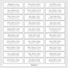Wedding Guest Names Address Modern Simple Chic