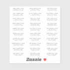 Wedding Guest Names Address Simple Chic Modern