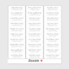 Wedding Guest Names Address Simple Modern Chic