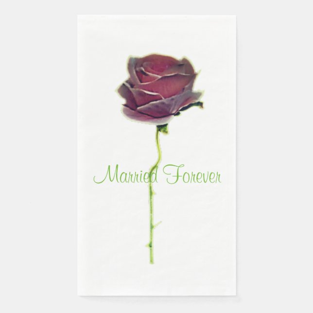 WEDDING GUEST TOWEL DESIGN NAPKIN (Front)