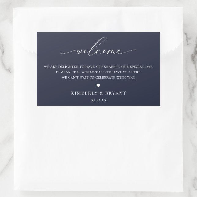 Wedding Guest Welcome Bag Label (Bag)