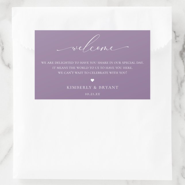 Wedding Guest Welcome Bag Label (Bag)