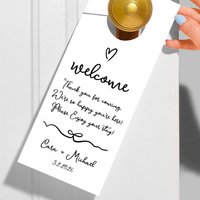 Wedding Guest Welcome Door Hanger (Creator Uploaded)