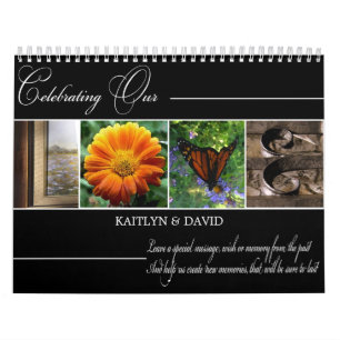 Wedding Guestbook LOVE in Alphabet Photography Calendar