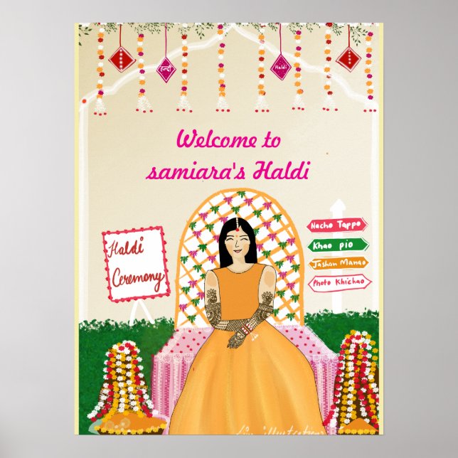 wedding Haldi Poster (Front)