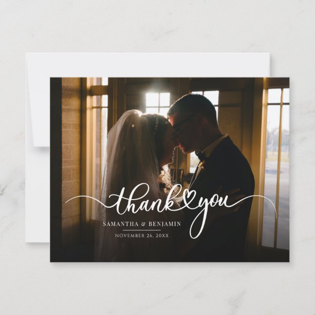 Wedding Handwritten Thank You Card (Front)