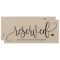 Wedding Hanging Reserved Sign - Rustic Kraft Black