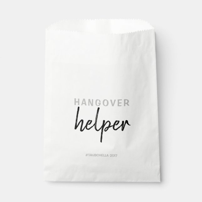 Wedding Hangover Helper Favour Bags (Front)