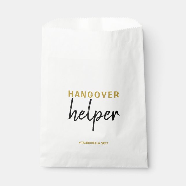 Wedding Hangover Helper Favour Bags (Front)