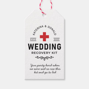 Wedding Hangover Recovery Kit Gift Tags
