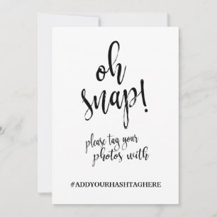 Wedding Hashtag Gold Affordable Calligraphy Sign