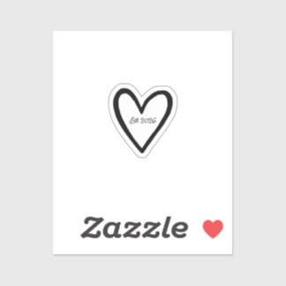 Wedding Heart Outlined Bride Groom