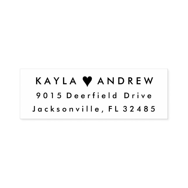 Wedding Heart Rubber Stamp for RSVPs Thank Yous (Design)