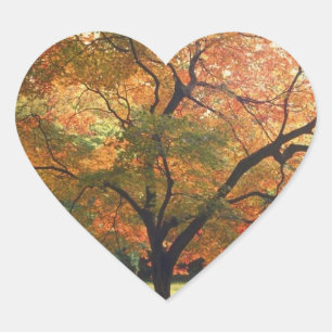 Wedding Hearts Autumn Wedding Fall Wedding Autumn Heart Sticker