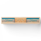 Wedding Hearts in Sand Family Monogram,