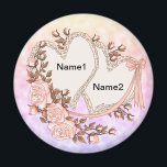Wedding Hearts  magnet<br><div class="desc">Wedding Hearts magnet, Wedding apparel, Wedding t-shirts, Wedding gifts by ArtMuvz Illustration. Matching Customisable Wedding bridal shower, reception, rehearsal dinner apparel. TO PERSONALIZE add your name or add text instead. Customise wedding magnet to make uniquely yours or to give as a personalised gift. Celebrate your love in style with our...</div>