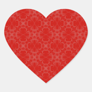 Wedding Hearts Red Pattern Envelope Seal