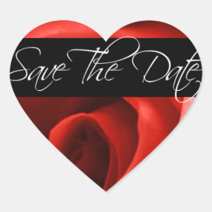 Wedding Hearts Save The Date Wedding Envelope Seal