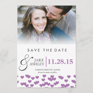 Wedding Hearts Save the Dates Date