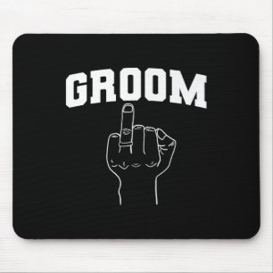 Wedding Honeymoon Bachelor Finger Ring Hubby Funny Mouse Pad