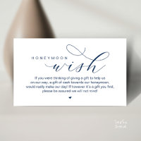 Wedding Honeymoon Wish, Modern Classy 