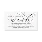Wedding Honeymoon Wish, Modern elegance minimal