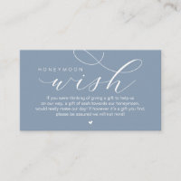 Wedding Honeymoon Wish, Modern elegance minimal