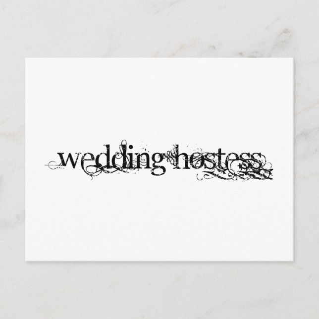 Wedding Hostess Postcard (Front)