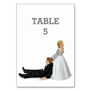 Wedding Humour Table Number