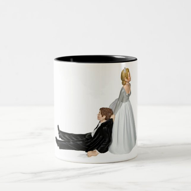 wedding humour Two-Tone coffee mug (Center)