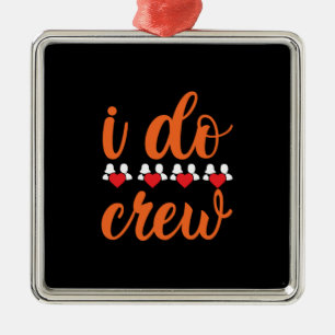 Wedding I Do Crew Metal Tree Decoration