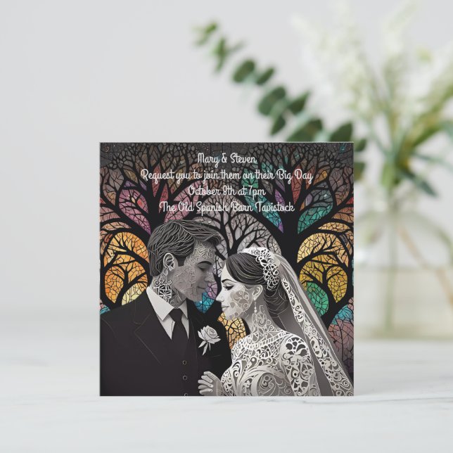 Wedding ideas and Gifts Invitation (Standing Front)