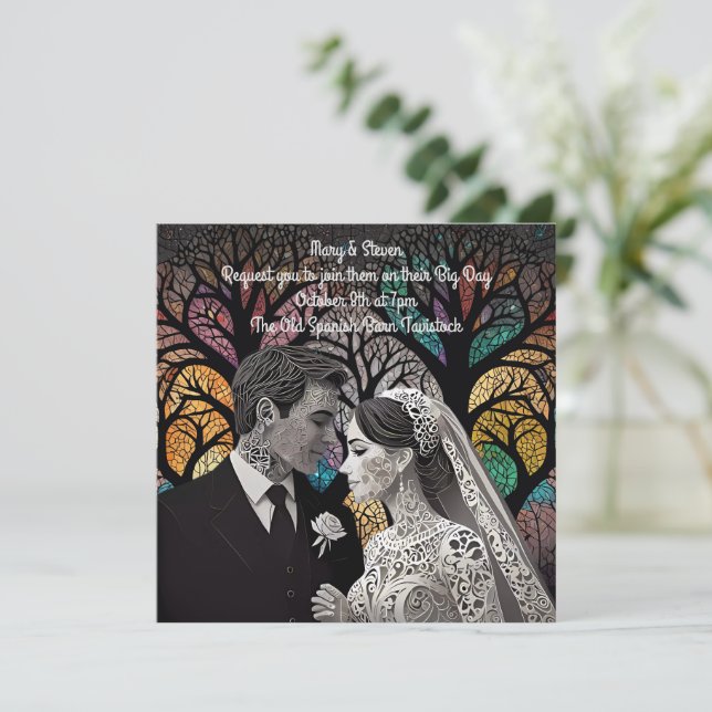 Wedding ideas and Gifts Invitation (Standing Front)