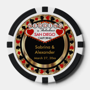 Wedding in (DIY City and State) Poker Chips