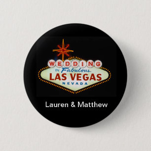 Wedding in Fabulous Las Vegas 6 Cm Round Badge