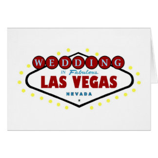 WEDDING In Fabulous Las Vegas Card