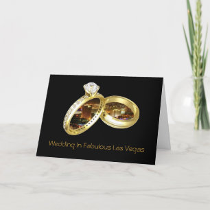 Wedding In Fabulous Las Vegas "RINGS" Card