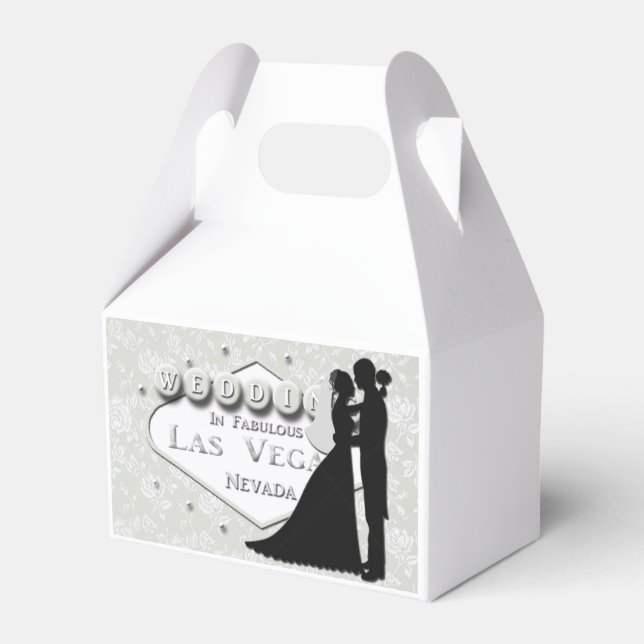 Wedding In Las Vegas Favour Box (Front Side)