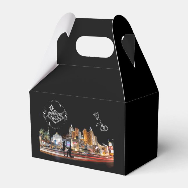 Wedding in Las Vegas Favour Box (Front Side)