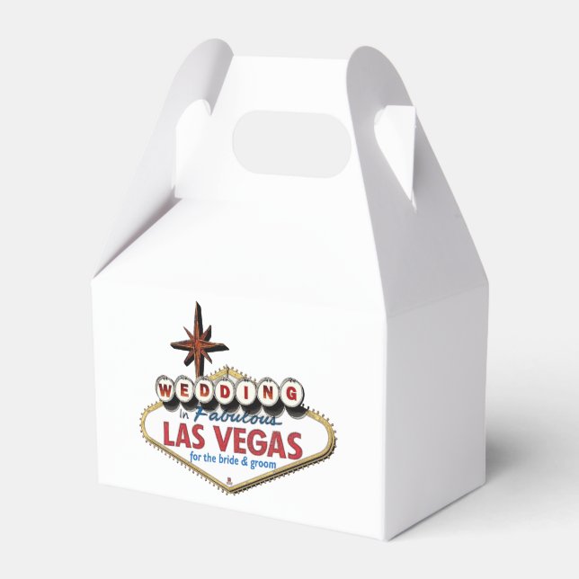 Wedding In Las Vegas Favour Box (Front Side)